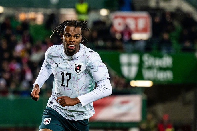 奥地利热身赛5-1大胜加纳 丘库埃梅卡首秀破门引